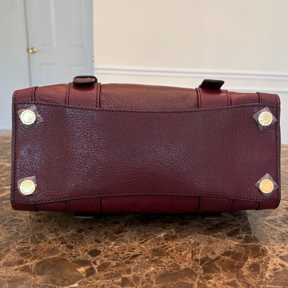 MICHAEL KORS Collins Studded Medium Leather Satchel in Merlot - Picture 5 of 14